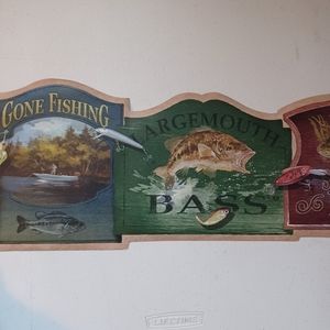 Wallpaper Border Bass Fishing Die Cut